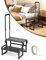 Heavy Duty Dual Step Stool for Adults, Step Stool with Handle for Elderly, Bed Steps with Adjustable Handrail for high beds for Adults, Step Stool for Bedside, Kitchen, Car, Bathtub Hold up to 400LBS