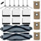AVAENZO Zubehörset für Eufy Clean L60 SES / L60 Hybrid SES / L50 SES Saugroboter, 2 Hauptbürste, 6 Seitenbürsten, 6 Filter, 4 Staubbeutel Ersatzteile