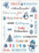 NZDFH Kerzentattoos Weihnachten, Rub on Sticker, Kerzendekoration Ultraleichter Wasseraufkleber Sticker Personalisiert Weihnachten Deko Schriftzug Aufkleber, Weihnachtsbaum und Schneemann