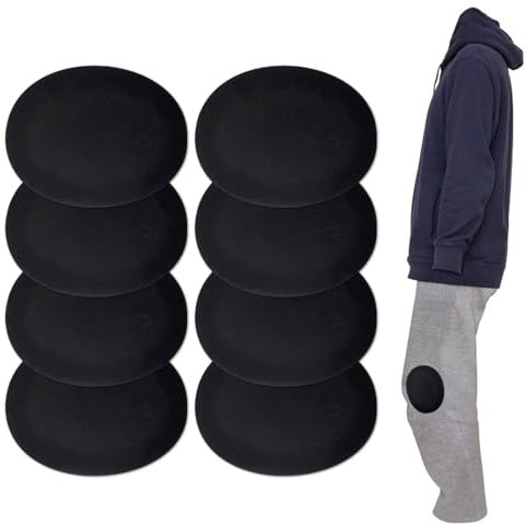 8 PCS Rodilleras Termoadhesivas, Coderas Termoadhesivas para Ropa Coderas Termoadhesivas para Ropa Parches Ropa Termoadhesivos de Ante para Reparación de Pantalones Chaquetas Jerseys 14x11cm (Set C)