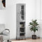 KLYEON Highboard Betongrau 34,5x34x180 cm Holzwerkstoff,Elegantes Highboard in Betonoptik: Die perfekte Stauraumlösung für Ihr Wohnzimmer Diele & Flur Möbel