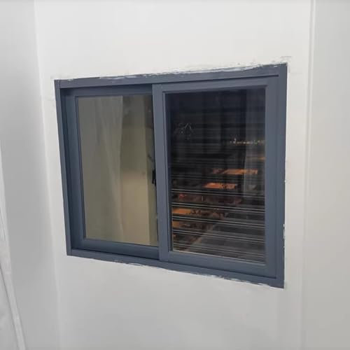 Oracra Shed Window with Glass and Screen, 12 16 18 20 24 Inch Tall Horizontal Replacement Sliding Window, Outdoor Lockable Windows for Barn, Basement(WxH 36x24in/90x55cm)