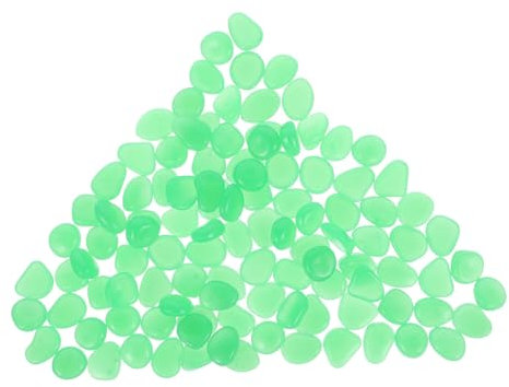 Happyyami 100stücke Leuchtende Dekorative Kieselsteine Fluoreszierende Aquariensteine Für Garten Teich Und Vasen -dekoration Für Aquarien Und Außenbereiche