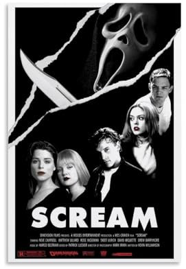 YRAEYWAER Poster Scream 1996 (4), ästhetisches Dekor, Wohnzimmer, modern, für Familienschlafzimmer, Schlafzimmer, Wohnzimmer, Wandkunst, Dekoration, Poster, 30 x 45 cm, ungerahmt