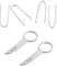 6 Pcs Cle Extraction Autoradio, Outil D'extraction de Autoradio Principales, Acier Inoxydable Clef Extraction Autoradio