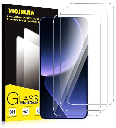 Viojrlra 3 Stück Panzer Schutz Glas für Xiaomi 13T 5G /Xiaomi 13T Pro 5G, 9H Härte Schutzfolie, HD Klar Displayschutz, Frei von Kratzern, Anti-Bläschen, Ultrabeständig Folie