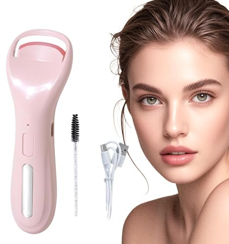 Wimpernverteidiger, elektrische Wimpern -Heller 3 Temperatureinstellungen | Tragbares Make -up -Zubehör, wiederaufladbare natürliche Wimpern -Curling -Werkzeug für Fraue