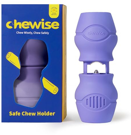 Chewise Supporto per Bastoncini da Masticare per Cani, versione migliorata, resistente e sicuro, dispositivo BPA-free per prevenire il soffocamento, compatibile con vari bastoncini e taglie di cani