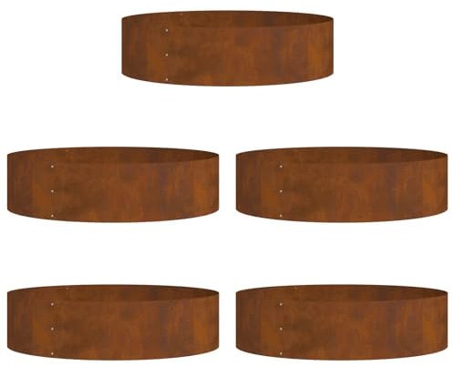 vidaXL Cortenstahl Pflanzgefäße Cortenstahl Groß Dekorative Intarsien