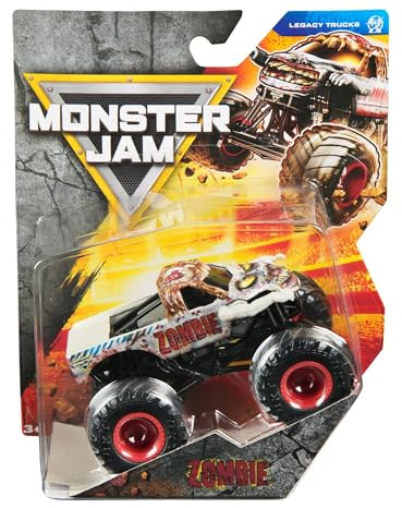 Monster Jam Zombie - Camion pressofuso in scala 1:64, serie Legacy 43, dai 3 anni in su