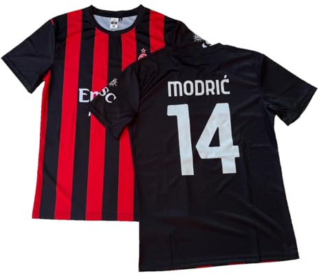 Trikot Modric M I L A N Offizielle 2025-26 Kinder Mann Erwachsene Replica Autorisiertes Fan-Trikot Home Luka 14, mehrfarbig, 8 Jahre
