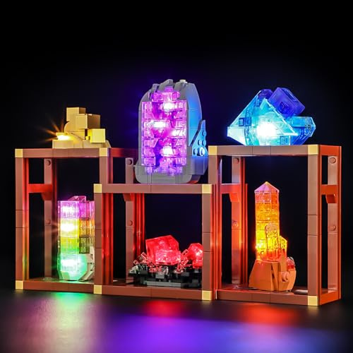 LIGHTAILING Led Licht für lego-21362 Mineraliensammlung — Einfache Installation, Versteckte Verkabelung, Wohndeko & Geschenkfertig (Modell nicht enthalten)