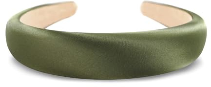 axy Haarreif aus gepolstertem Seidenstoff in eleganten festlichen Farben Wunderschön Damen Stirnband Haarschmuck Haarreifen Hairband HRK2Ro (Oliver)