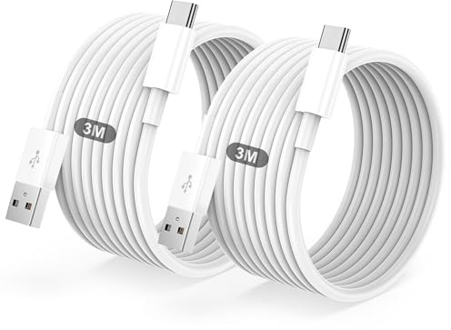 BSTOEM Cable USB C Charge Rapide 3A, Câble USB vers USB C 3M /Lot de 2