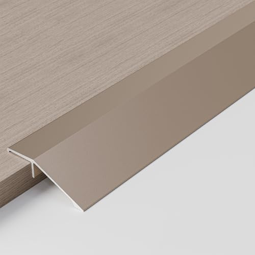 CVFOMBN Rose Gold,110cm, Profilé de Transition en Aluminium pour sols, adapté aux seuils de Porte, rampes et revêtements de Sol en carrelage et stratifié, pour Une Hauteur de Transition