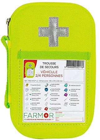 Farmor TRO2172FLJ - Estuche de primeros auxilios para lautomobile 2/4 personas (1 unidad)