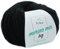 Merinowolle - 1 Knäuel Merino Wolle schwarz (Fb 3200) - Schwarze Merinowolle zum Stricken + GRATIS Myoma Label - Strickgarn Merino - 50g/75m - Myoma Wolle - weiche Wolle - Merino Garn