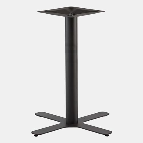 Veggimoebel Vierfuß-Tischgestell | Tischgestell schwarz | TBC310S | Stahl | Esstisch | Höhe 72 cm | Gewicht 11 kg | Bodenplatte 48,5x48,5 cm | max. Tischplattengröße 90x90 cm