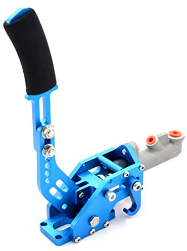 Hydraulische Fly Off Handbremse verstellbar Drift Handbrake liegend stehend Rallye | Blau | Inklusive Anschlussset