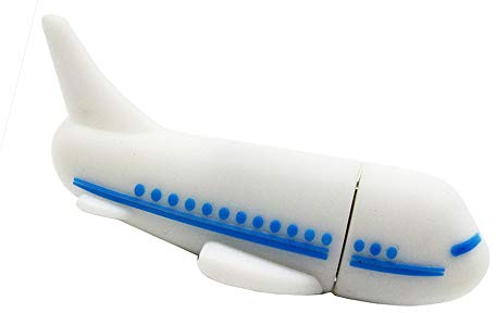 H-Customs Flugzeug Weiß USB Stick 8 GB USB 2.0