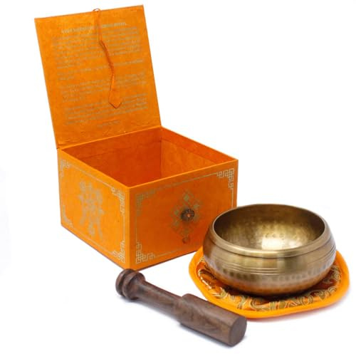 Five Buddha Singing Bowl Set 10cm|Balance & Harmony Design| Promotes Peace, Chakra Healing, and Mindfulness|This Singing Bowl has been Handmade in Nepal by traditional Artisan craft people