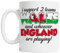 Wales Rugby Supporters Mug - Funny 2022 Welsh Rivalry England Coffee Cup - I Support 2 Teams Cymru Gift, White