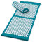 MAXXIVA® Akupressur-Set Matte 130 x 50 cm mit Kissen Yantramatte Fakirmatte stimuliert die Durchblutung löst Verspannungen Farbe wählbar (Petrol)