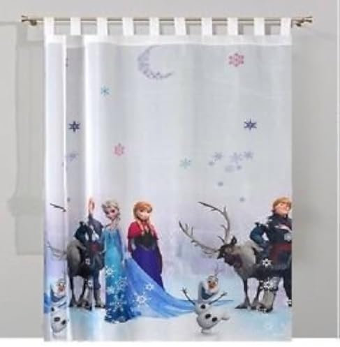 Voile-Gardine, mit Ösen, Eiskönigin (Frozen), 2 x 150 cm, 250 Stück