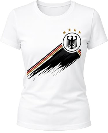 MoonWorks® EM Shirt Damen Deutschland Fußball WM-Shirt 2026 WM Fanshirt Deutschlandshirt Adler