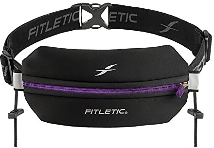 Fitletic® | Neo 1 Racing | Laufgürtel | Jogging Gürtel | Fitness Gürtel | Joggen Zubehör | Bauchtasche Sport | Gürteltasche Handy | Hüfttasche Neopren | passend für alle Smartphones