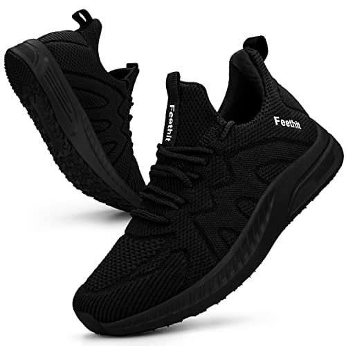 Feethit Turnschuhe Damen Leichtgewichts Atmungsaktiv Sportschuhe Sneaker Schwarz 37