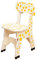 TOYANDONA Kinder-Rückenstuhl Sitzhocker Kinder Harte Tier Giraffe Möbel Hocker Aktivität Handgemachte Stühle Vorschule Sitz Kinder Zurück für Kleinkinder Kinder Gelb Kinderhocker