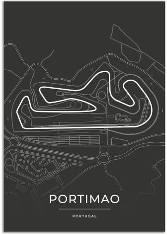 Vacentures Portimao Rennstrecken Poster - Geschenk für Motorsport-Fans (30x40 CM)