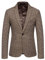 Veste Blazer à Carreaux en Tweed pour Homme, Costume à Carreaux Classique à Revers cranté pour Homme