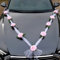 Autoschmuck Hochzeit Braut Paar Rose Deko Dekoration Auto Schmuck Car Wedding Girlande Autodeko Hochzeitsdeko Auto Blumenschmuck Hochzeitsschmuck Hochzeitsauto Deko für Hochzeit Party,Rosa