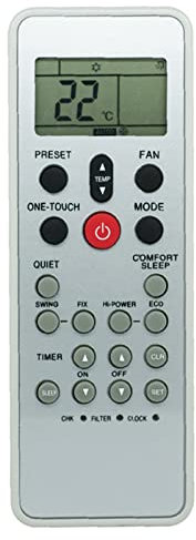 Air Conditioning Remote Control English Version Air Conditioner Replacement Remote Compatible with WC-L03SE