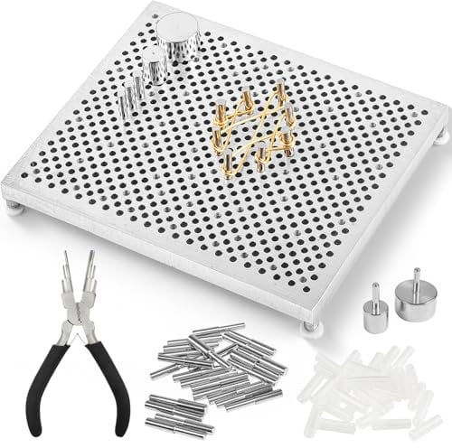 INDIVSHOW Wire Jig Kit with 6 in 1 Wire Bending Plier and Metal Pegs,Tools for Bracelet Earing Jewelry Design Making