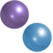 NUWIQ Pilates Ball, 25 cm Gymnastikball Klein, Gymnastikbälle Kinder, mit Aufblasbarem Strohhalm, für Yoga, Gleichgewichtstraining, Aerobic, 2 Stück, Blau und Lila