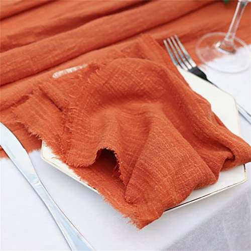 GLITZFAS Stoffservietten, 6er Pack Baumwolle Servietten 42x42 cm, Hochwertige Servietten Wiederverwendbare, Tischdekoration Servietten Hochzeit Geburtstag Feiern Abendessen Cafe Restaurant (Orange)