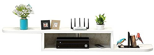 TV-Ständer, TV-Wandeinheiten für Wohnzimmer, Wandmontage, Satelliten-TV-Box, Lagerregal, Set-Top-Box, Wohnzimmerregal, groß, platzsparend, B/120 cm