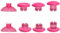 ThumbsGear Austauschbarer ergonomischer Thumbstick für PS5 Controller, für PS4 alle Modell-Controller, 8 in 1 Swap Joysticks Ersatz Reparatur Mod Kit für Xbox Elite Controller (Rosa)