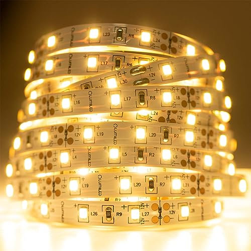 Lumiled LED Streifen 50M 3000 LEDs 12V Warmweiß 240W LED Strip SMD LED Band IP33 26400 lm Selbstklebend Lichtband für Innenbereich Heim Schlafzimmer Deko, ohne Netzteil