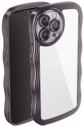 ATISIJIE für Oppo A74 4G Niedliche Wellen Hülle,Crystal Clear Case mit Anti-Kratzen Schutzhülle Handyhülle für Oppo A74 4G Schwarz