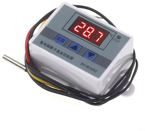 Oniissy Digital LED Temperature Controller Module, XH-W3002 Thermostat Switch with Waterproof Probe, Programmable Heating Cooling Thermostat(24V/240W)