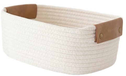 Imtrub Speicherkarten, Mehrzweck-Geflecht Korb, für Regale Schränke Schlafzimmer Badezimmer Organisation Schubladenschrank Kommode Kinderzimmer Dekoration Dekokorb