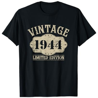 81. Geburtstag Geboren 1944 Limitierte Auflage Vintage 1944 T-Shirt