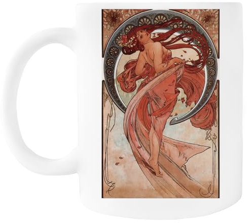 Generisch Tanz 1898 Alphonse Mucha Trinkbecher Mit Keramikgriff
