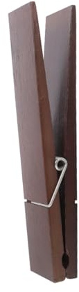 TOPBATHY Porte-Serviettes Extra Large à Pince en Bois, Grosse Pince à Linge Rustique, Prise Ferme, Surface Lisse, pour Salle de Bain, 22x4x5cm