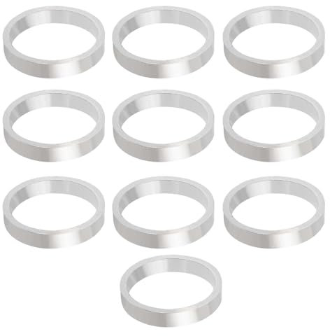 Baoblaze 10x Kettenblatt-Distanzscheiben, Distanzscheiben, Dichtungen, Aluminium-Fahrrad-Kurbelgarnitur-Dichtungen für Mountainbikes, Kurbelgarnitur-Schraube