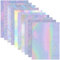 SEPGLITTER 30 Blatt Holografische Folie, A4 Holografische Aufkleber Papier Transparent, Klare Vinyl Holografische Aufkleber für Bastelarbeiten Glasscheiben